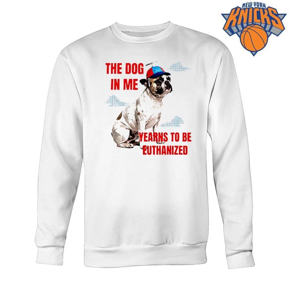 The Dog In Me Yearns To Be Euthanized Propeller Hat Frenchie Meme Shirt