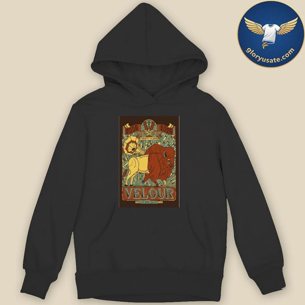 Velour 20th Anniversary Live Music Gallery Poster Shirt