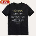 ND Lou Holtz Ability Motivation Attitude Quote T-Shirt