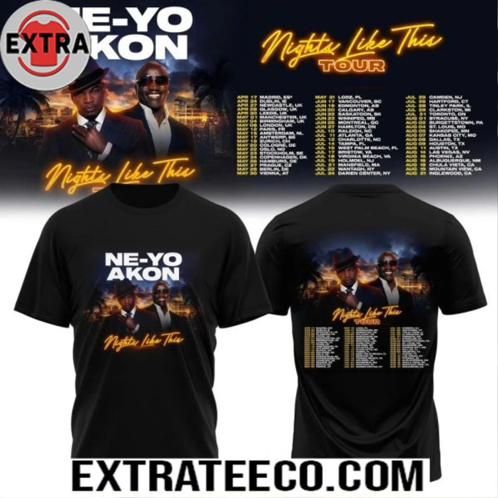 NE-YO & AKON Nights Like This Tour 2026 Shirt