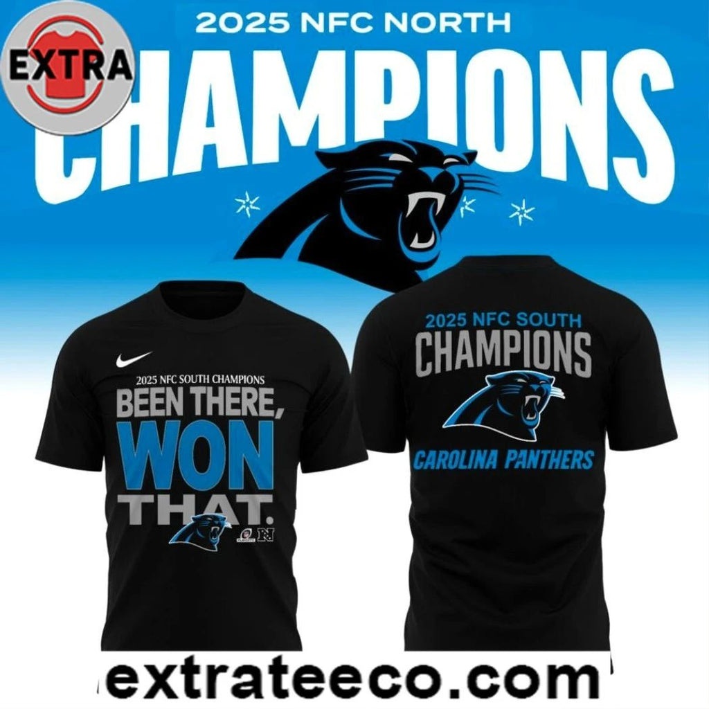 Original Carolina Panthers 2025 Nfc North Division Champions Logo Two Sided Shirt