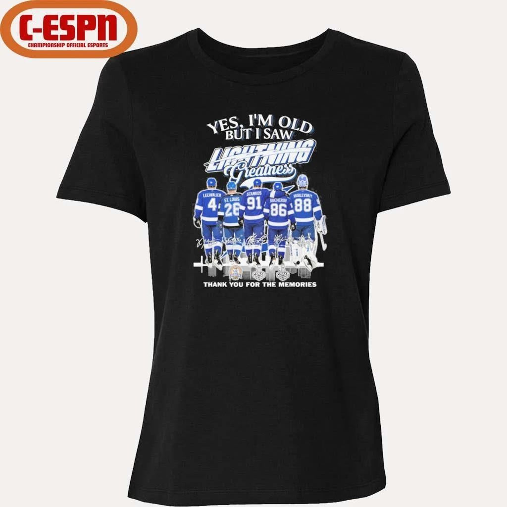 Yes, I’m Old But I Saw Tampa Bay Lightning Legends Greatness T-Shirt