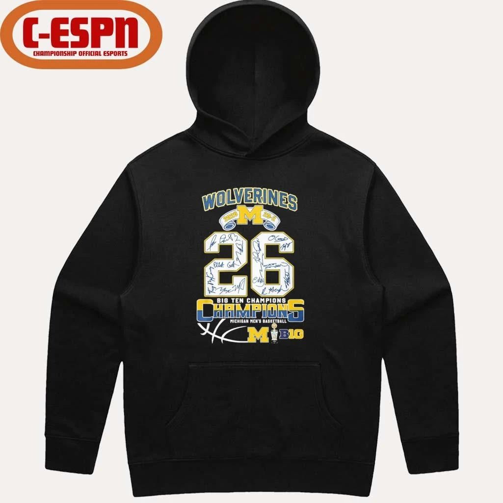 Michigan Wolverines Men’s Basketball 2026 Big Ten Tournament Champions 29-2 Shirt