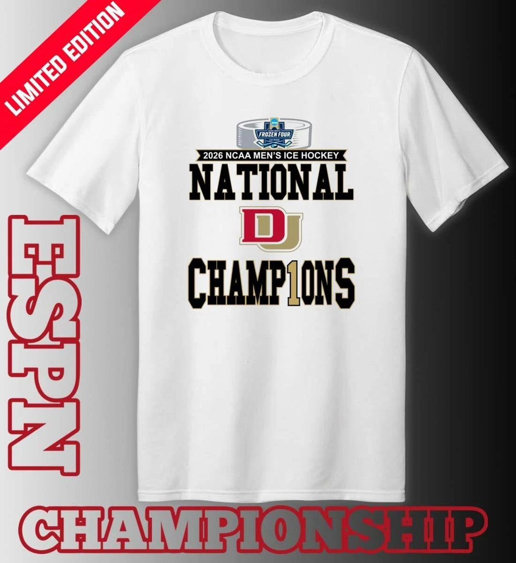 University Of Denver Men’s Ice Hockey 2026 NCAA National Champions Locker Room T-Shirt