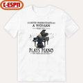 Never Underestimate A Woman Who Still Plays Piano In Her Eighties Shirt