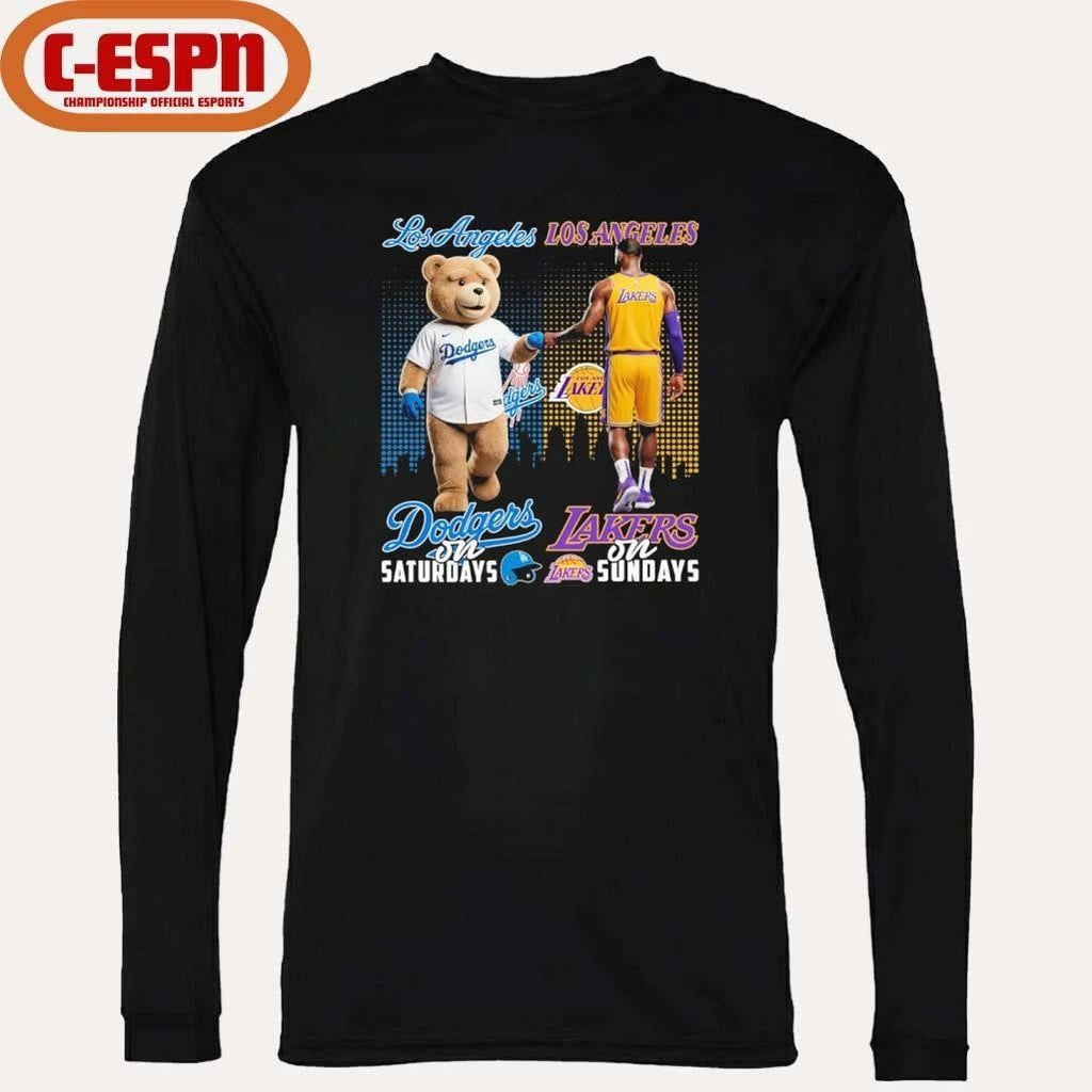Mascot Los Angeles Dodgers On Saturdays And Los Angeles Lakers On Sundays Shirt