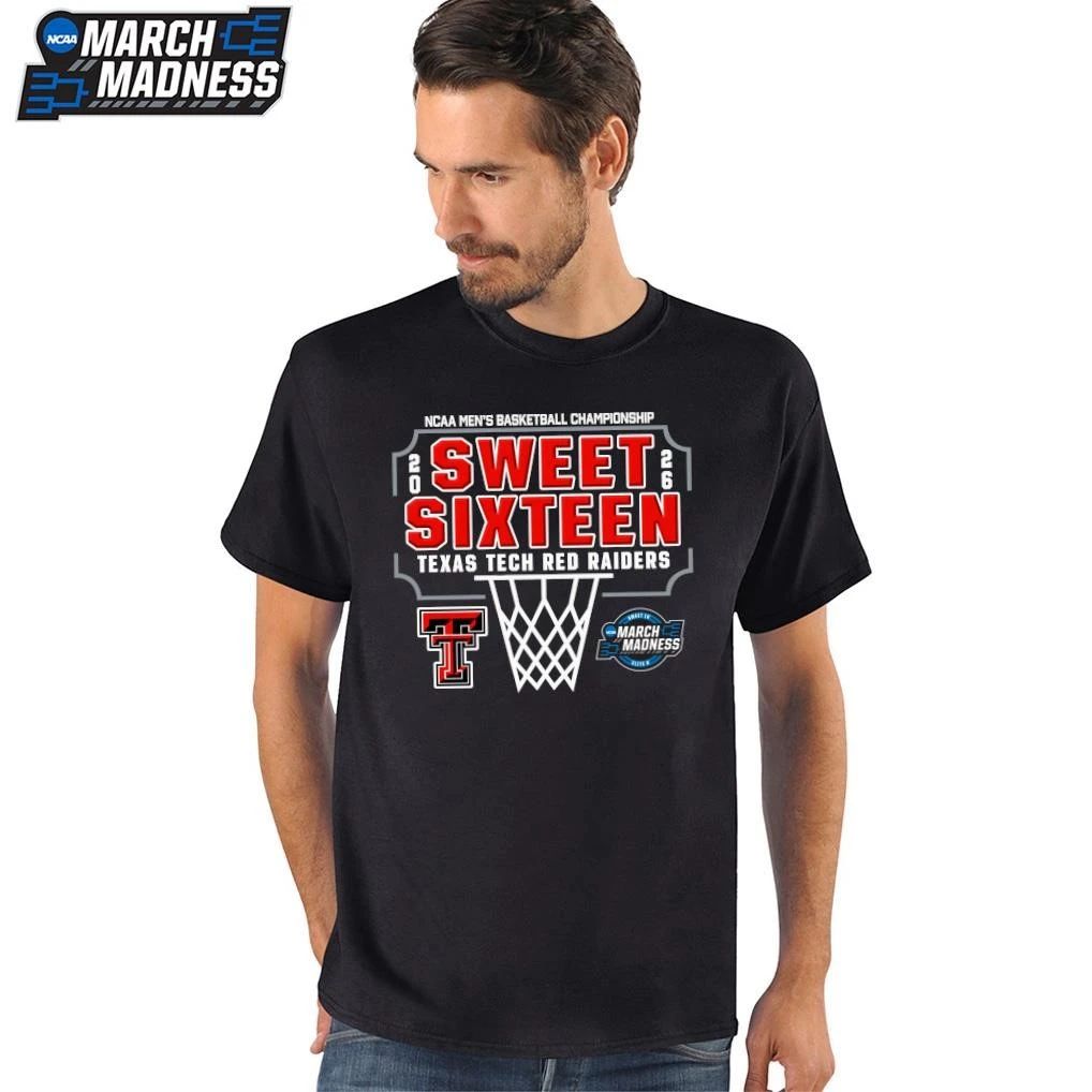 Texas Tech Red Raiders 2026 NCAA Men’s Basketball Tournament March Madness Sweet Sixteen T-Shirt