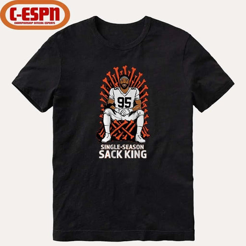 95 Myles Garrett Single-Season Sack King Shirt