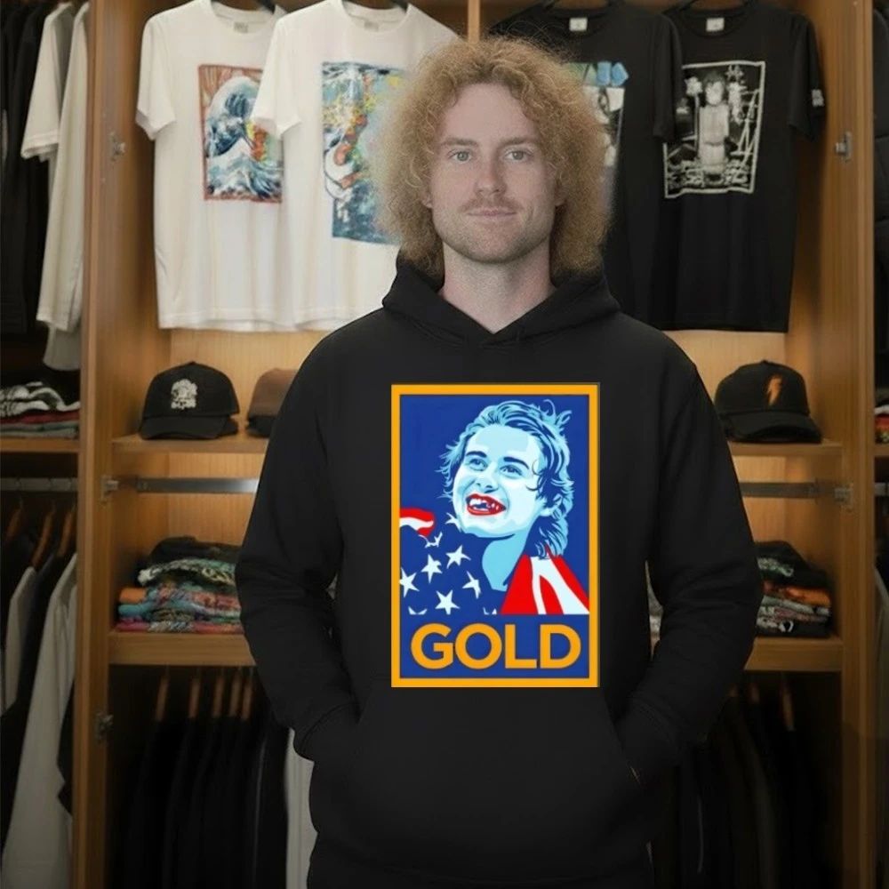 Jack Hughes Golden Goal Teeth Usa Hockey Olympic 2026 Gold Hope Shirt