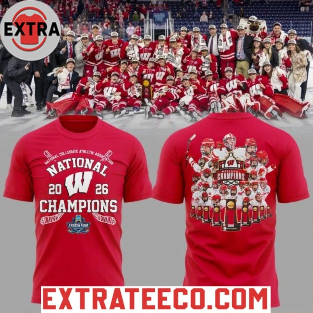 2026 Women’s Hockey National Champions Wisconsin Badgers Shirts