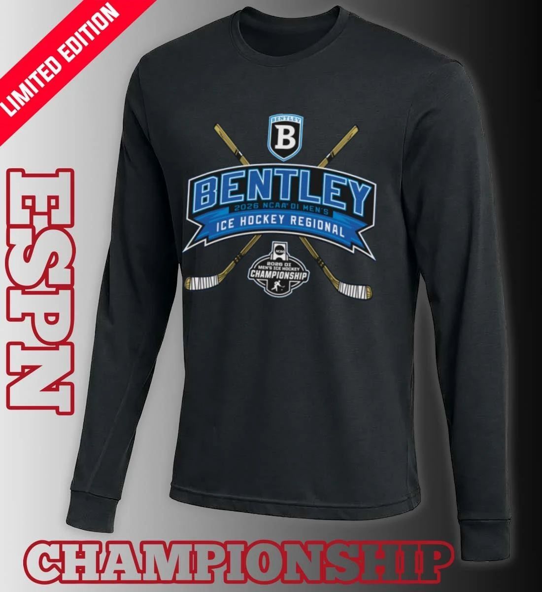 Bentley Falcons 2026 NCAA DI Men’s Ice Hockey Regionals T-Shirt