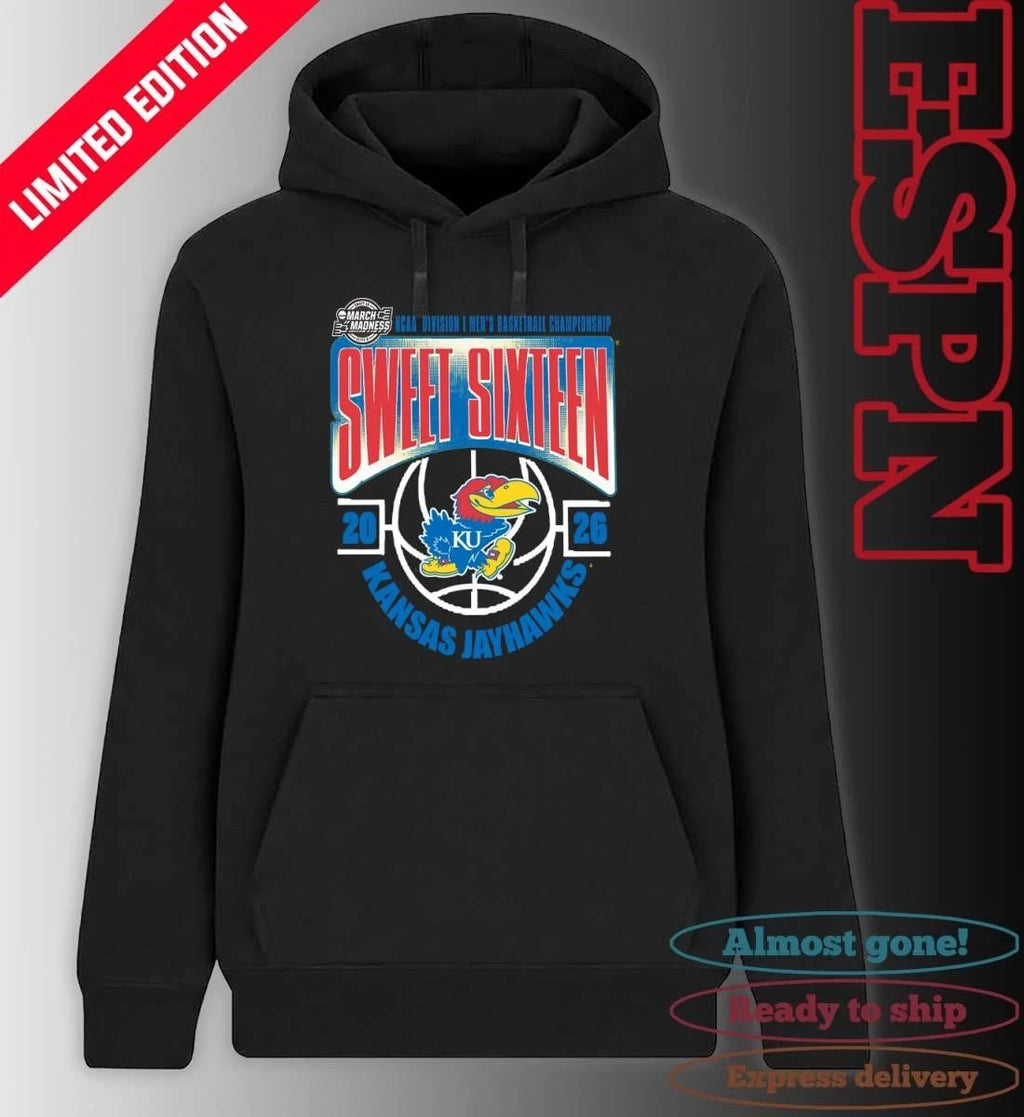 Kansas Jayhawks Sweet 16 NCAA DI Men’s Basketball Tournament March Madness 2026 T-Shirt