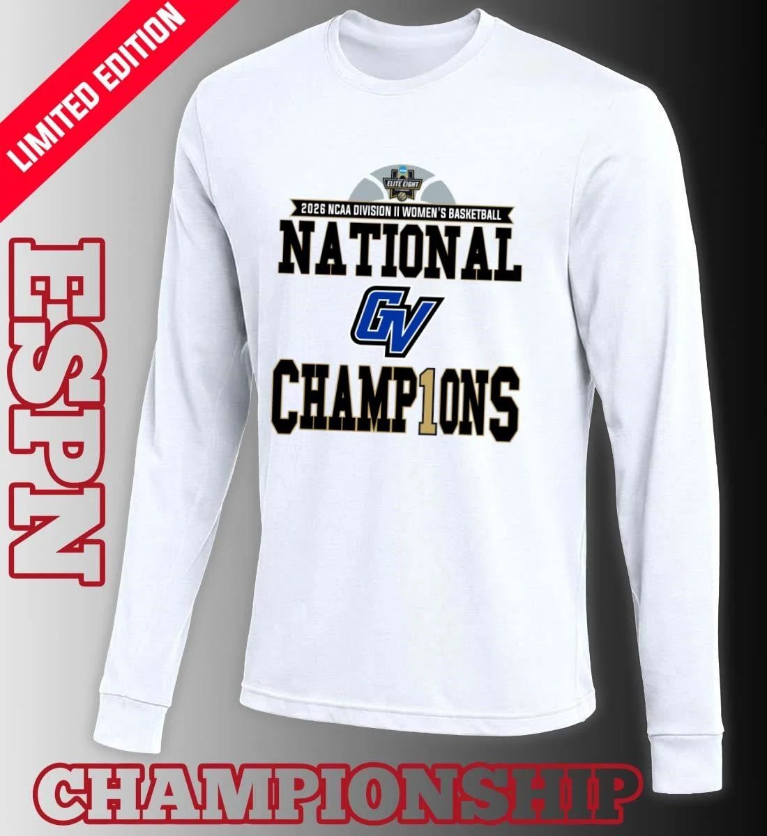 GVSU Women’s Basketball 2026 NCAA DII National Champions T-Shirt