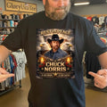 Chuck Norris Rest in Peace RIP Memorial Graphic Shirt