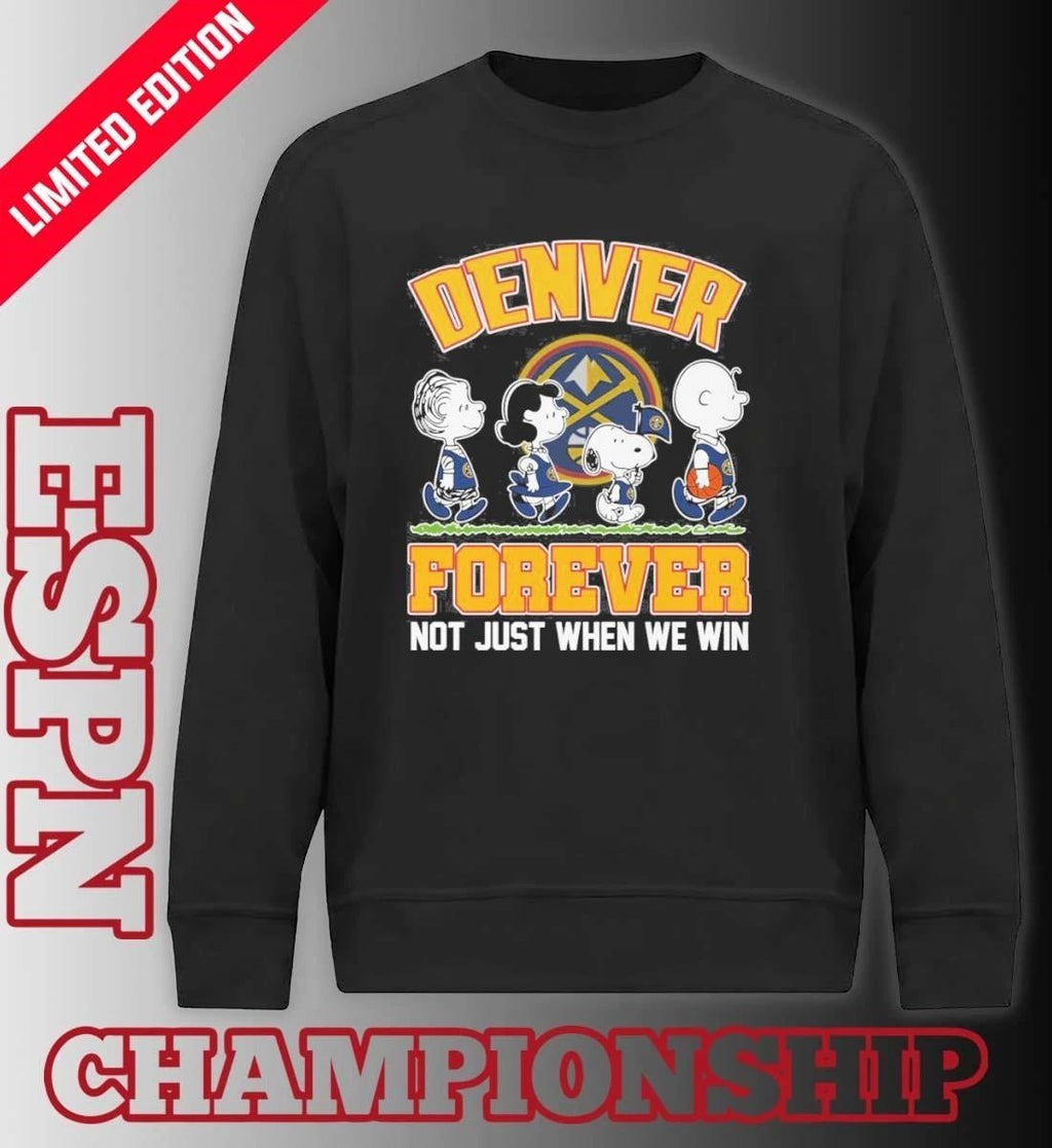 Forever The Peanuts Character X Denver Nuggets Shirt