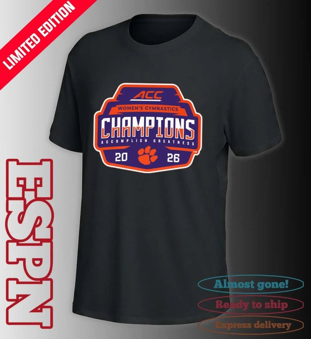 Clemson Tigers 2026 ACC Women’s Gymnastics Champions Locker Room T-Shirt