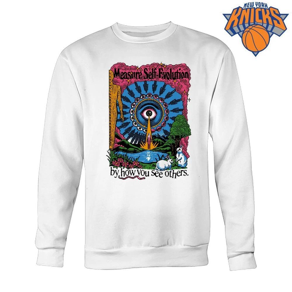 Psychedelic Measure Self Evolution Eye Surreal Spiritual Aesthetic Trippy Retro Graphic Shirt