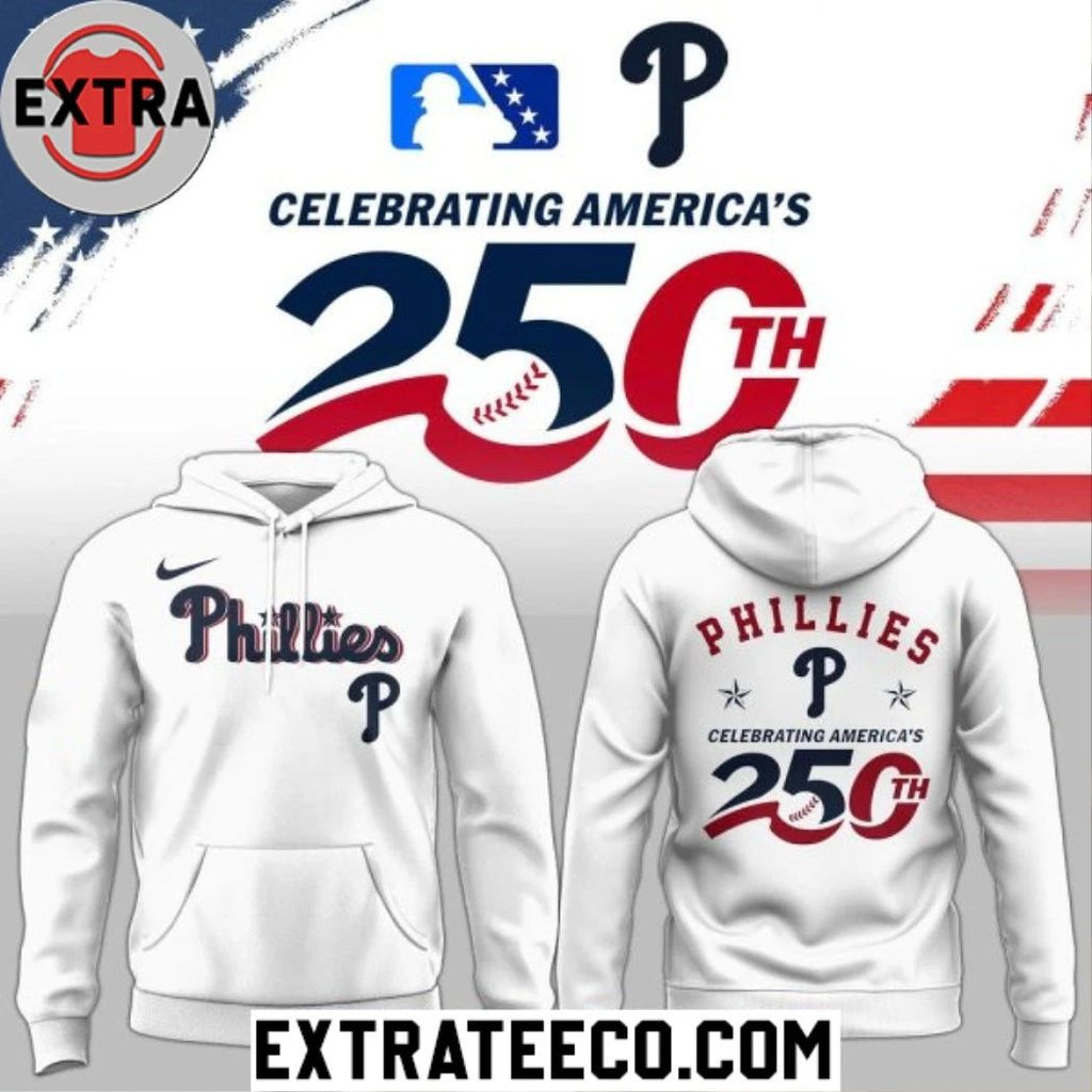 Philadelphia Phillies 250th Celebrating America’s 2026 White Logo Two Sided Shirt
