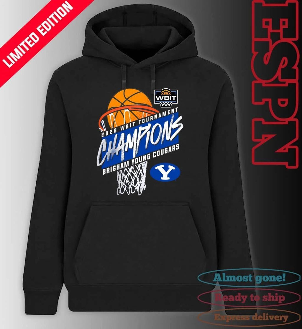 BYU Cougars 2026 WBIT Tournament Champions T-Shirt