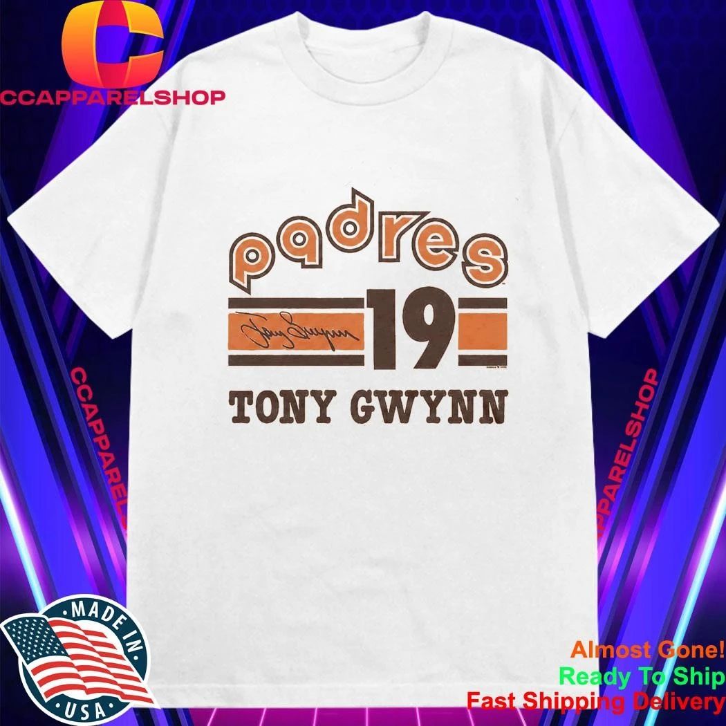 Padres 19 Tony Gwynn Signature Shirt