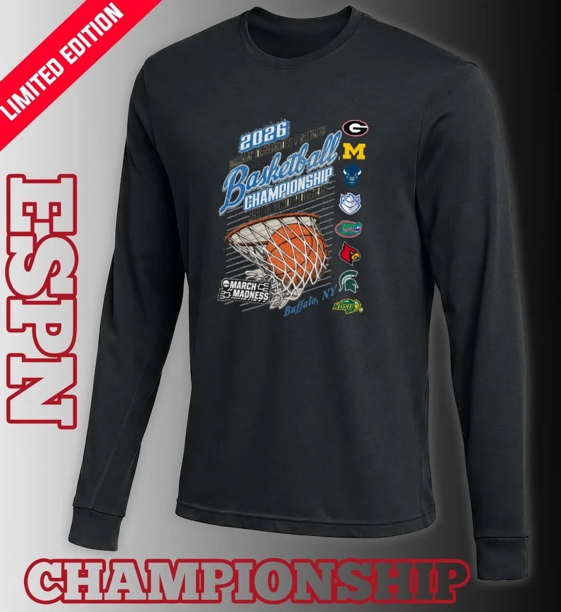 Buffalo, NY 2026 NCAA DI Men’s Basketball Championship – 1st, 2nd Rounds Shirt