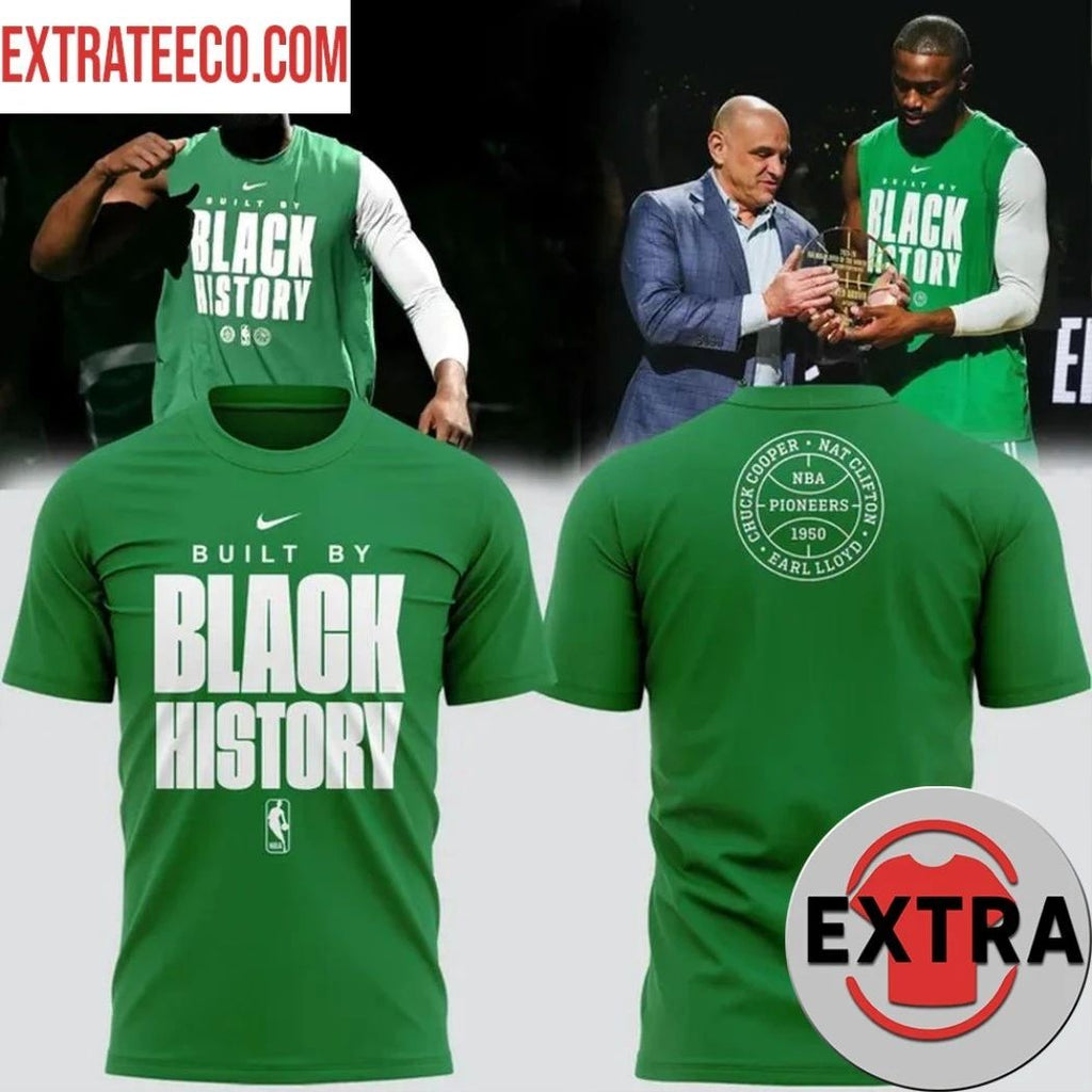 Boston Celtics Black History 2026 Logo Two Sided T-Shirt