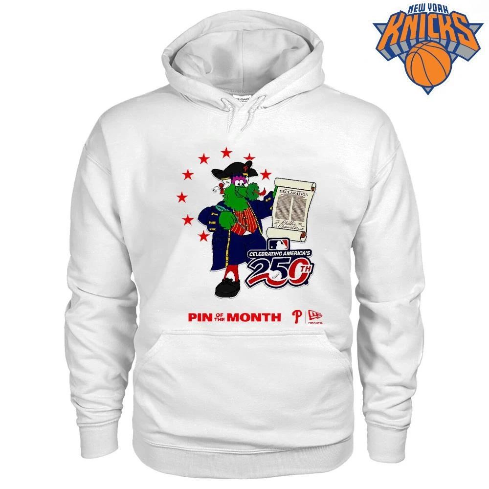 Phillie Phanatic Celebrating Americas 250th Anniversary Philadelphia Phillies Baseball Shirt