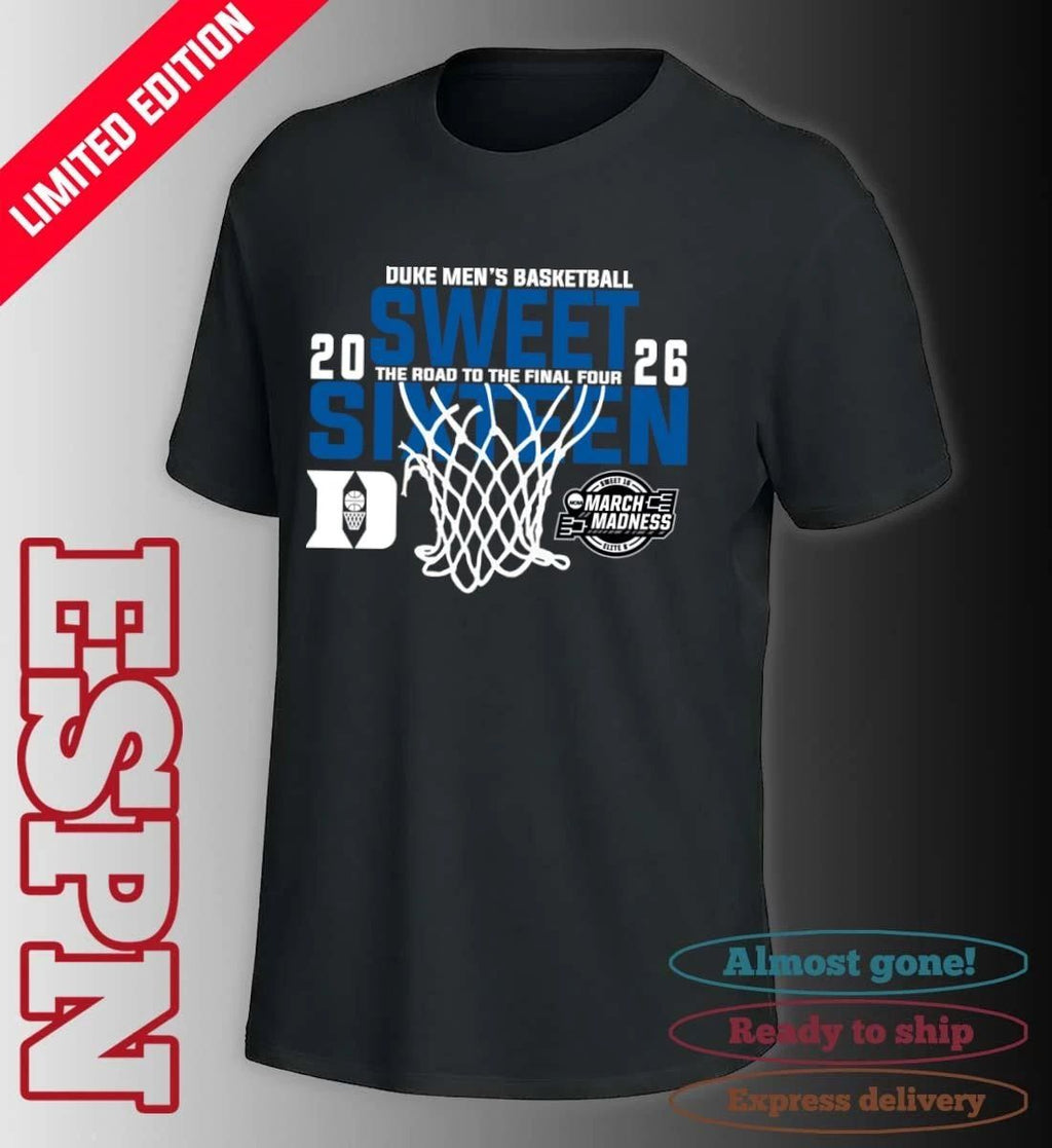 Duke Men’s Basketball 2026 Sweet Sixteen The Road To The Final Four Shirt