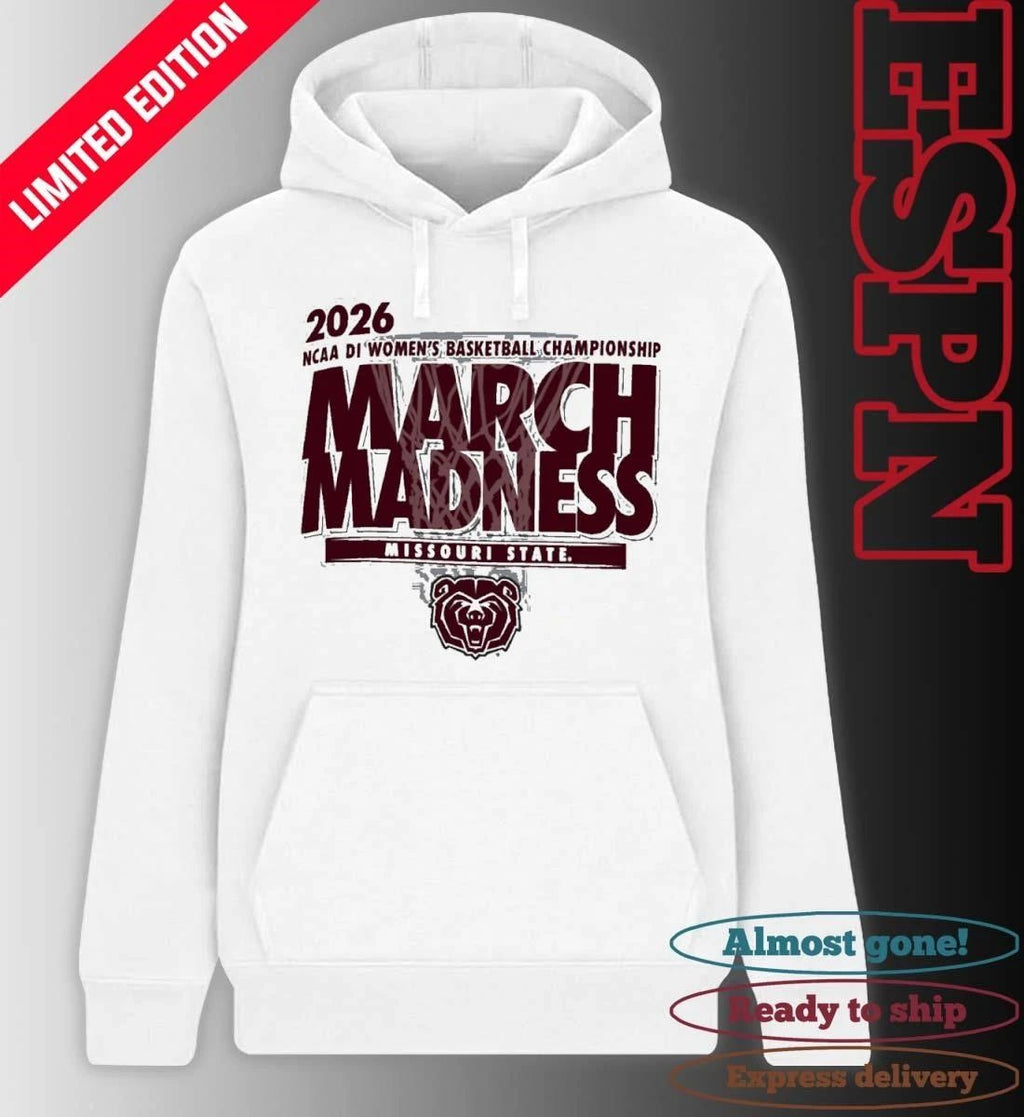 Missouri State Lady Bears 2026 NCAA DI Women’s Basketball March Madness – First Four Shirt