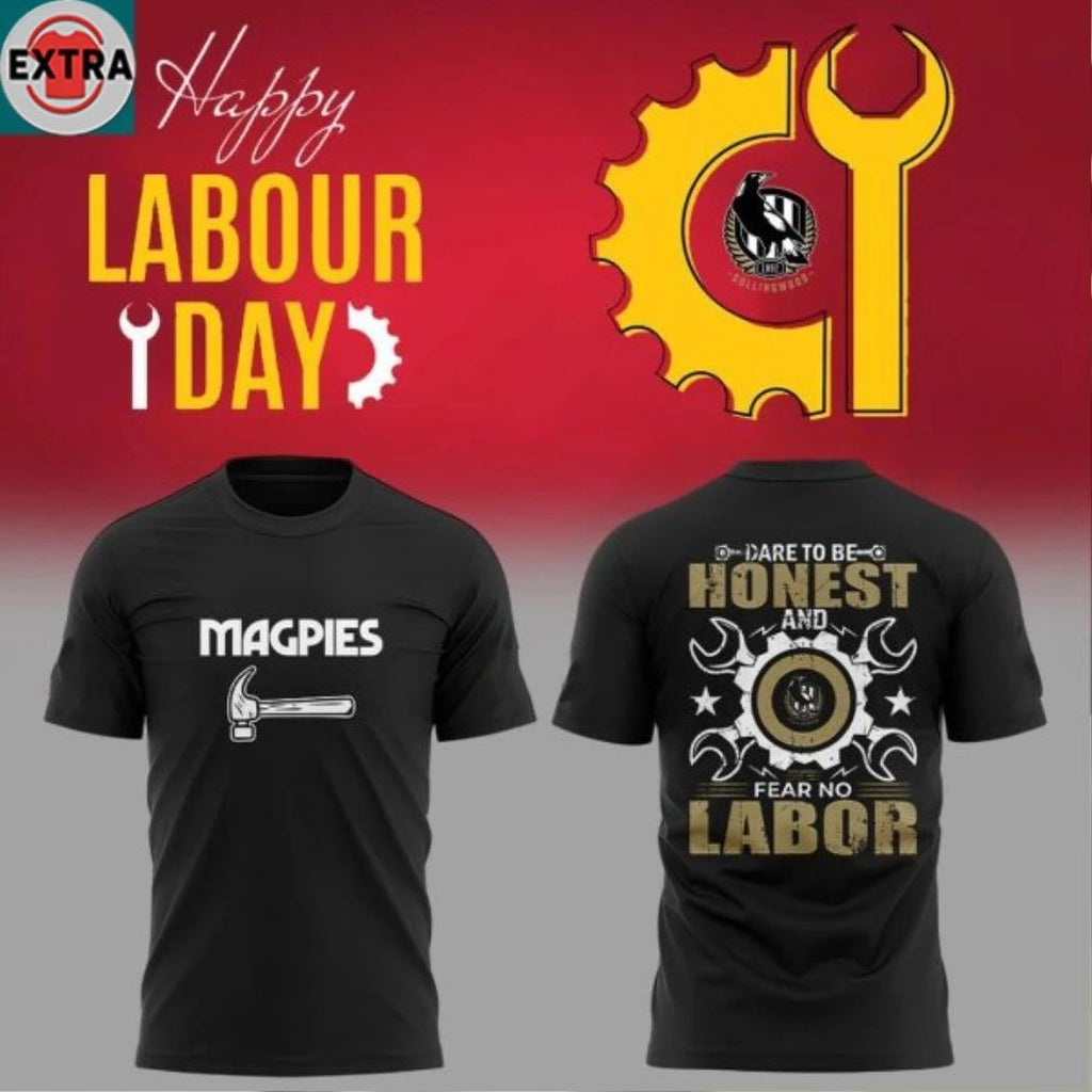 Collingwood Magpies x Labour Day 2026 Worker Tribute Game Hoodie Shirts