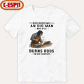 Never Underestimate An Old Man Who Still Burns Rods In His Eighties Classic T-Shirt