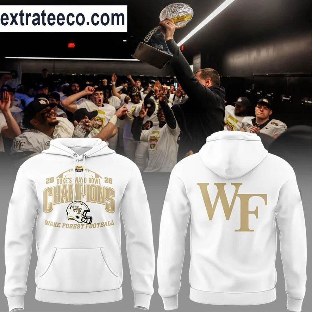 Original Wake Forest Demon Deacons 2026 Football Duke’s Mayo Bowl Champions T-Shirt