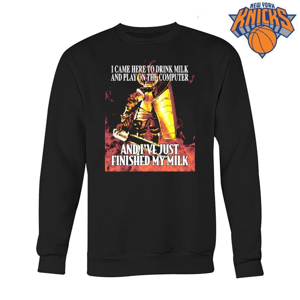 I Came Here To Drink Milk And Play On The Computer Chainsaw Knight Meme Shirt