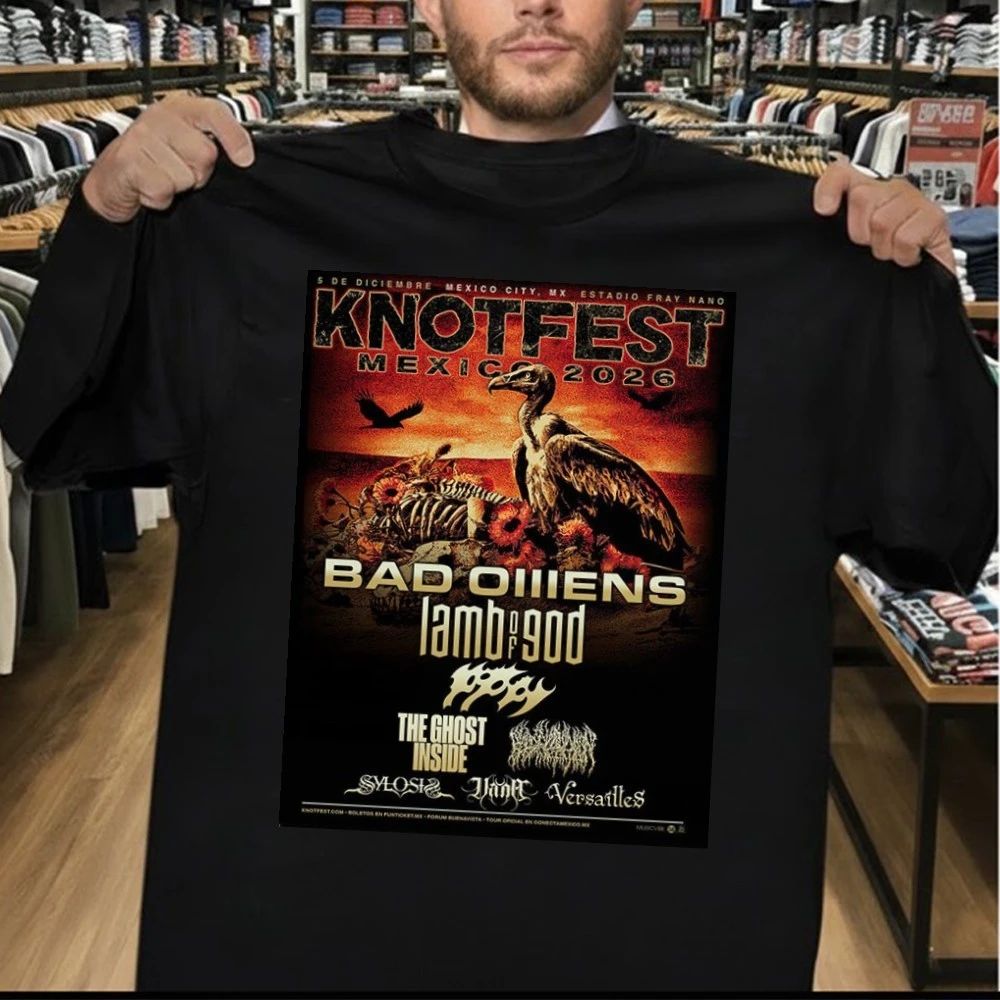 Knotfest Mexico 2026 Line Up Poster At Estadio Fray Nano Mexico City On December 5 2026 Shirt