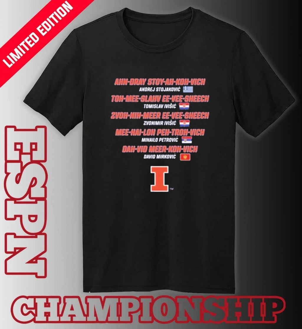 Illinois Men’s Basketball One-Off Players T-Shirt
