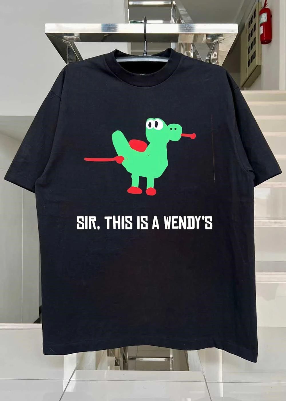 Funny Meme Sir This Is A Wendys Yoshi shirt