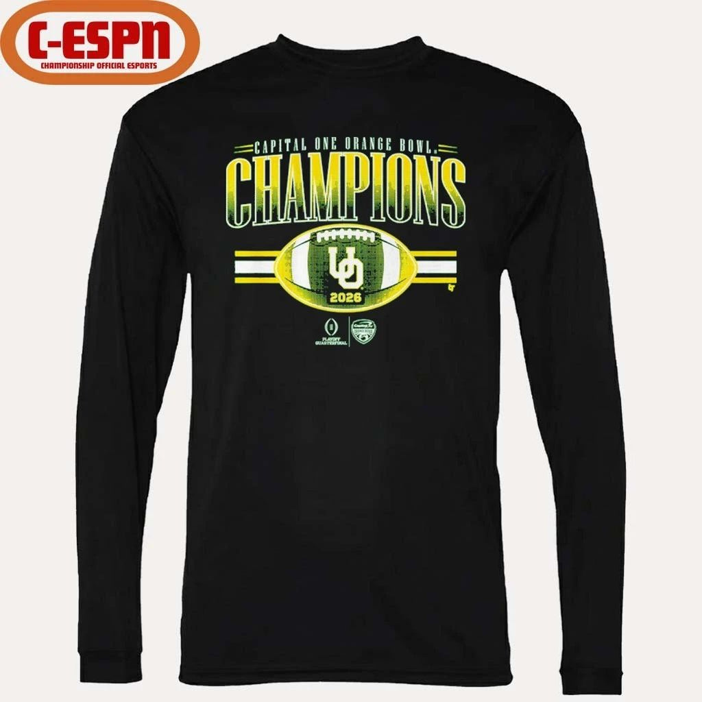 Oregon Football CFP Orange Bowl Champions Shirt