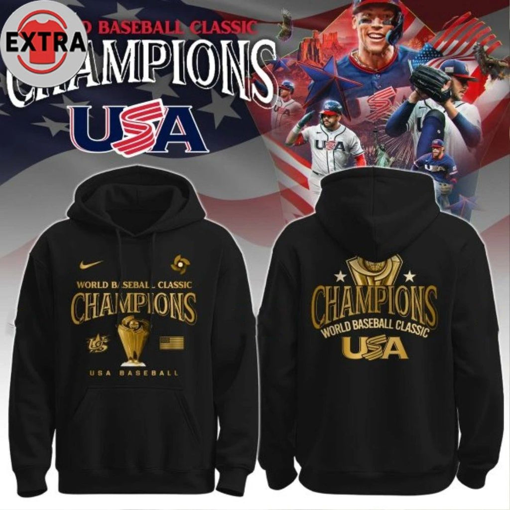 USA World Baseball Classic Champions 2026 Logo Two Sided Shirt
