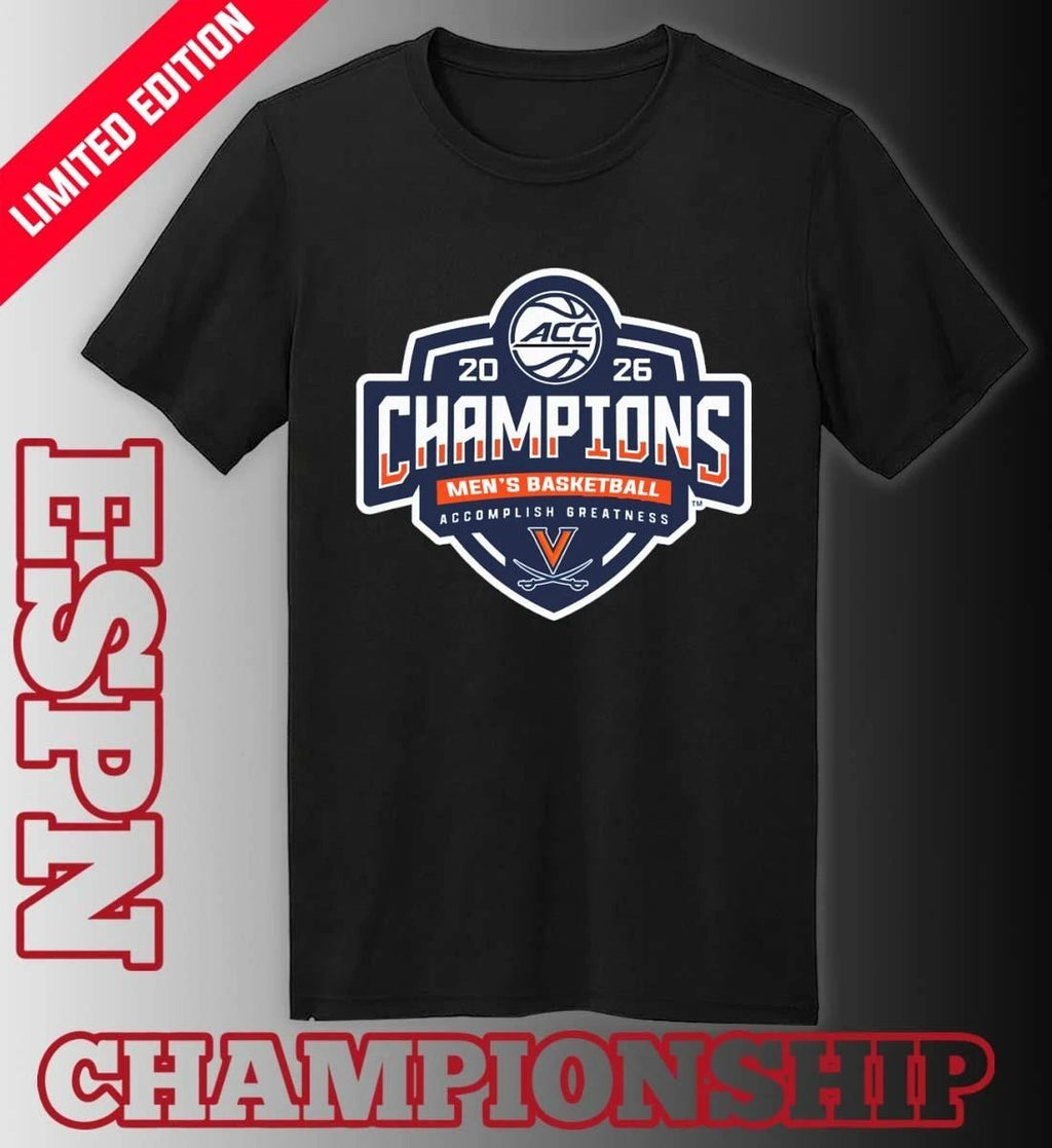 Virginia Cavaliers ACC Men’s Basketball Tournament Champions 2026 Official Logo T-Shirt