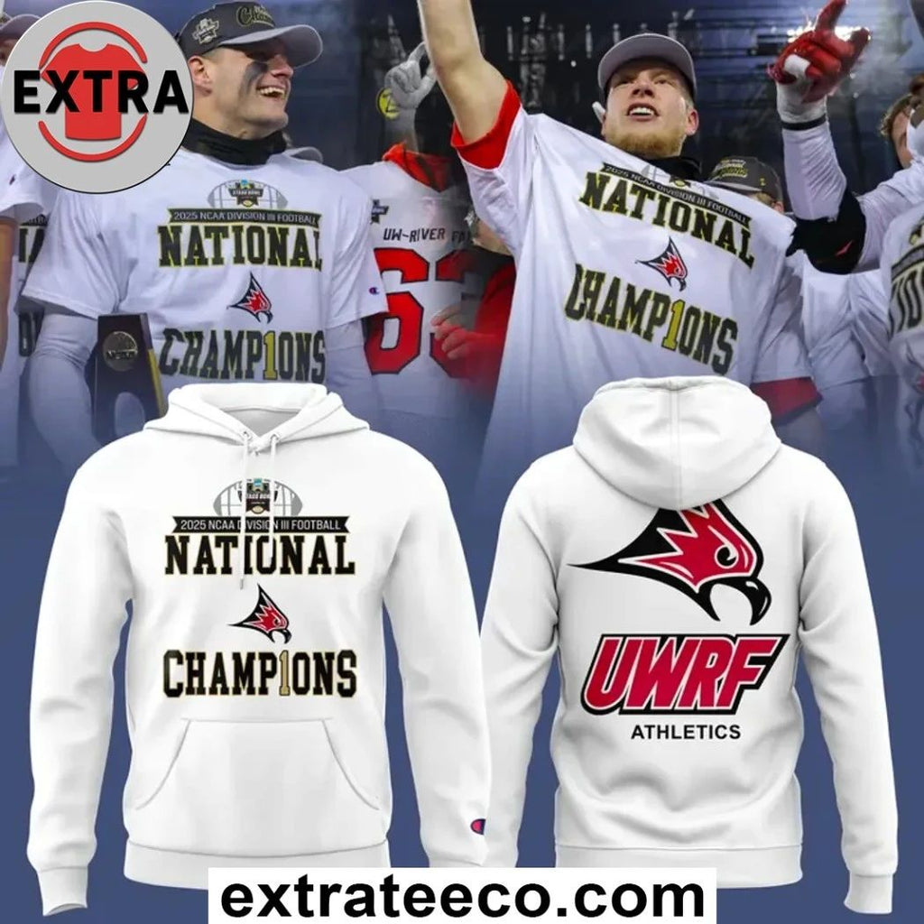 Original Wisconsin River Falls Falcons Ncaa Diii Football National Champions T-shirt