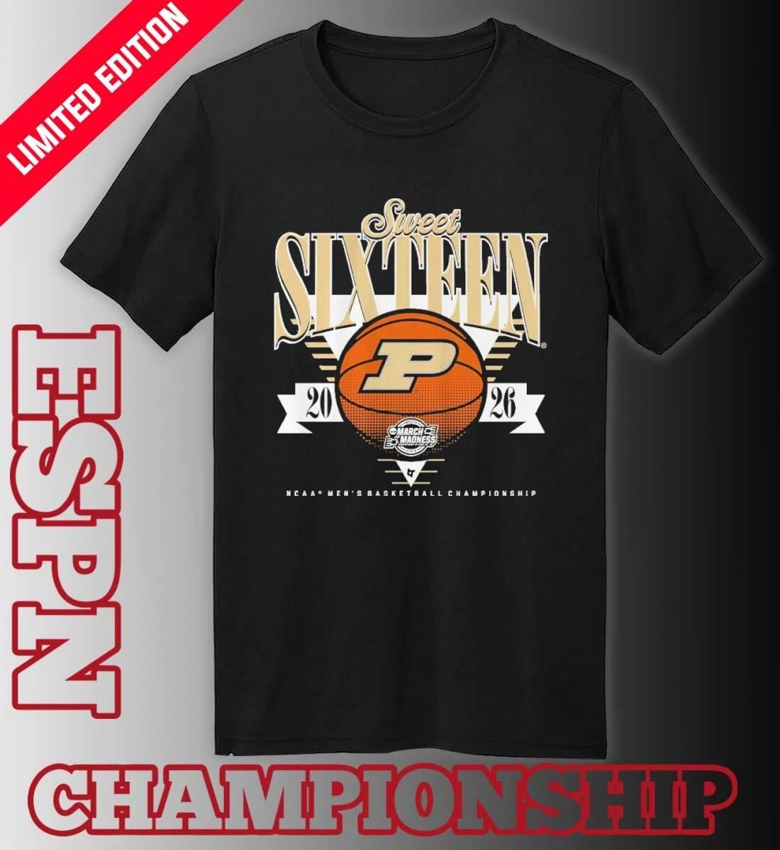 Purdue Boilermakers MBB 2026 Sweet Sixteen Shirt
