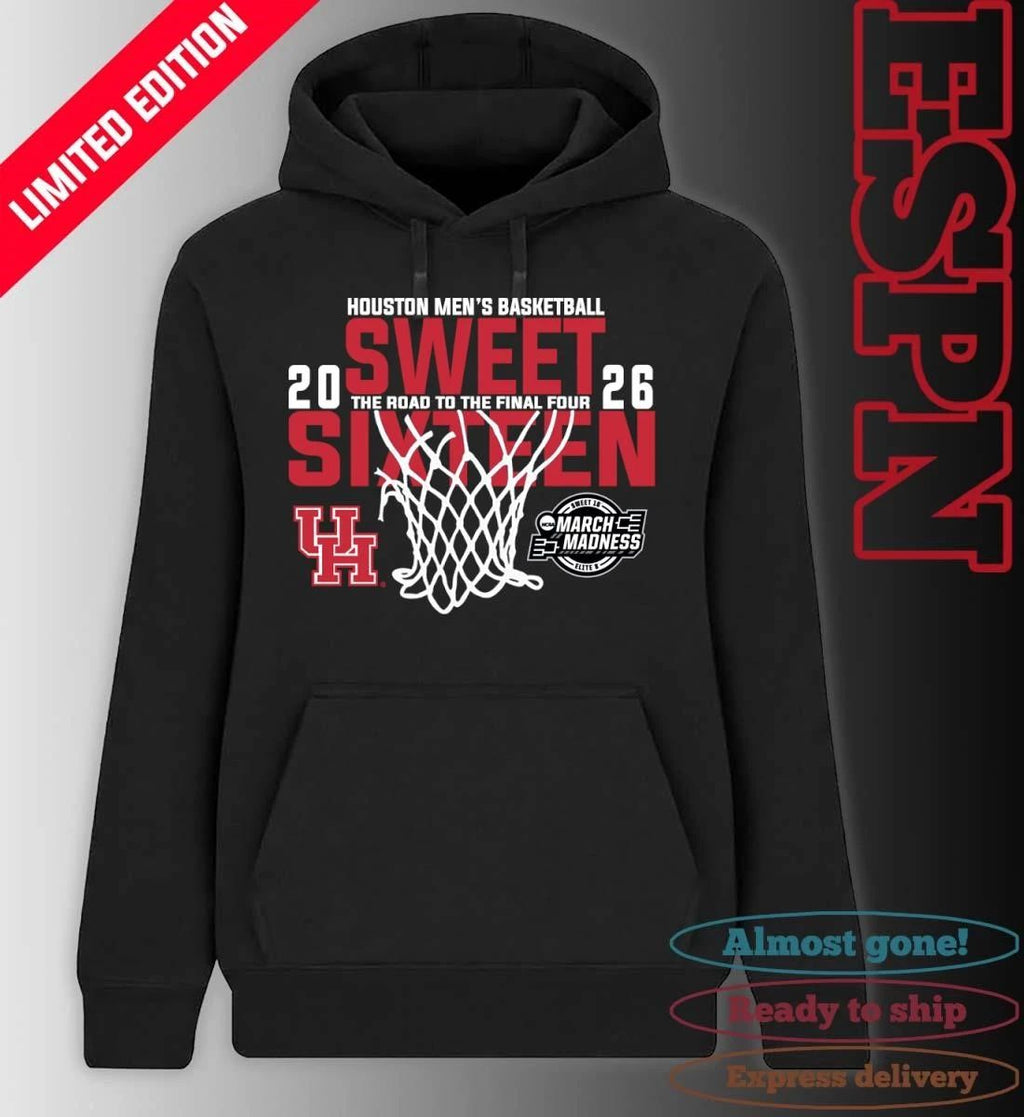 Houston Men’s Basketball 2026 Sweet Sixteen The Road To The Final Four Shirt