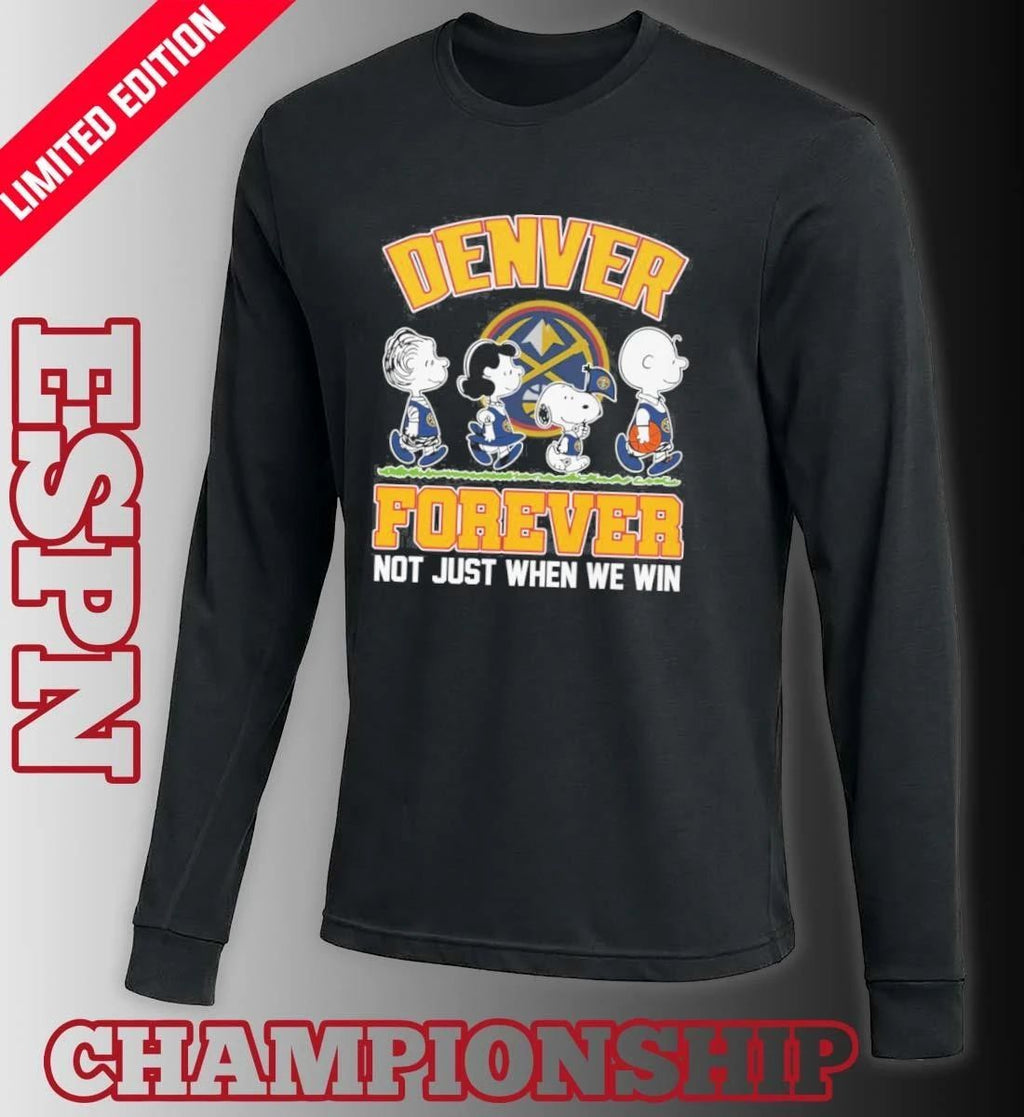 Forever The Peanuts Character X Denver Nuggets Shirt