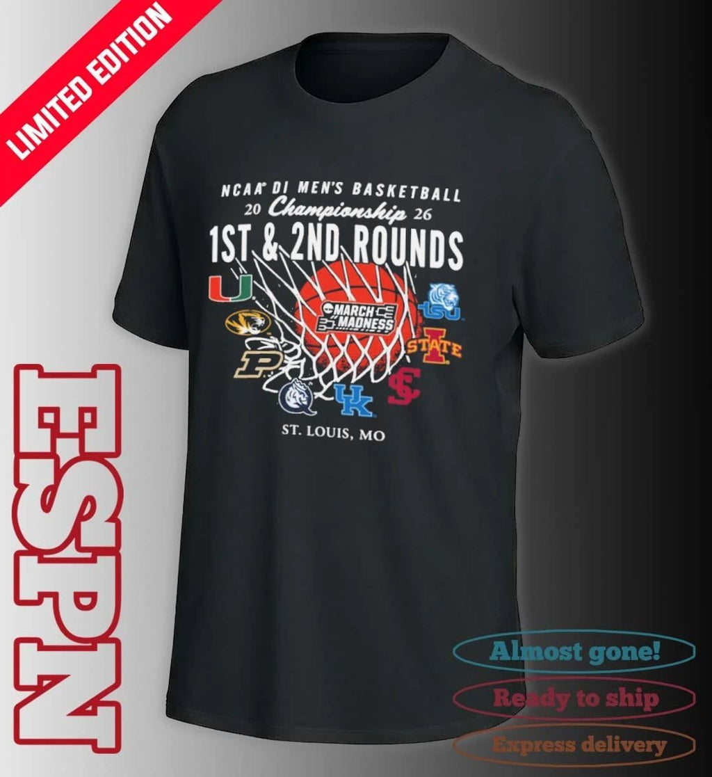 2026 NCAA DI Men’s Basketball 1st, 2nd Rounds – St. Louis Shirt