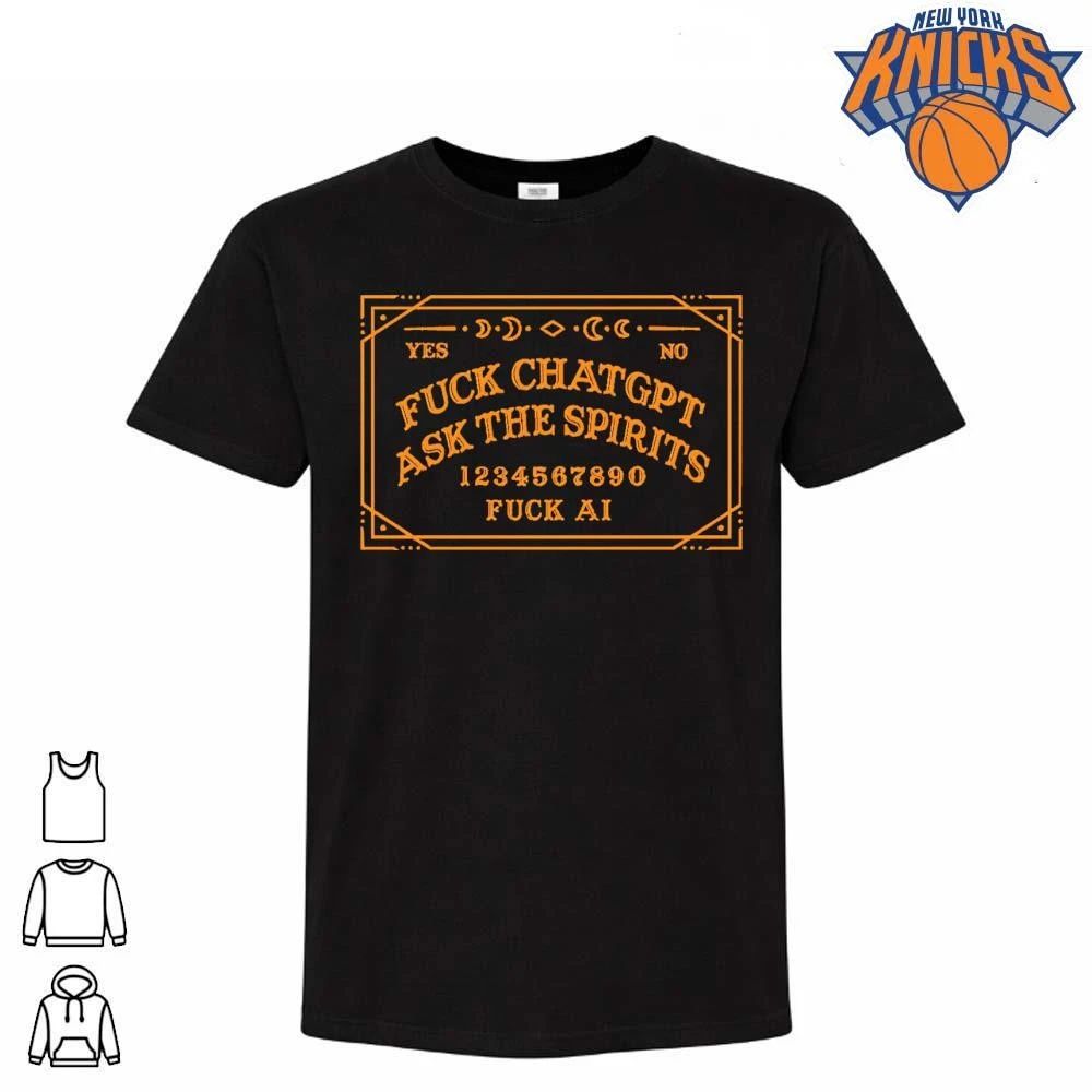 Fuck ChatGPT Ask The Spirits Ouija Board Anti AI Gothic Occult Halloween Shirt