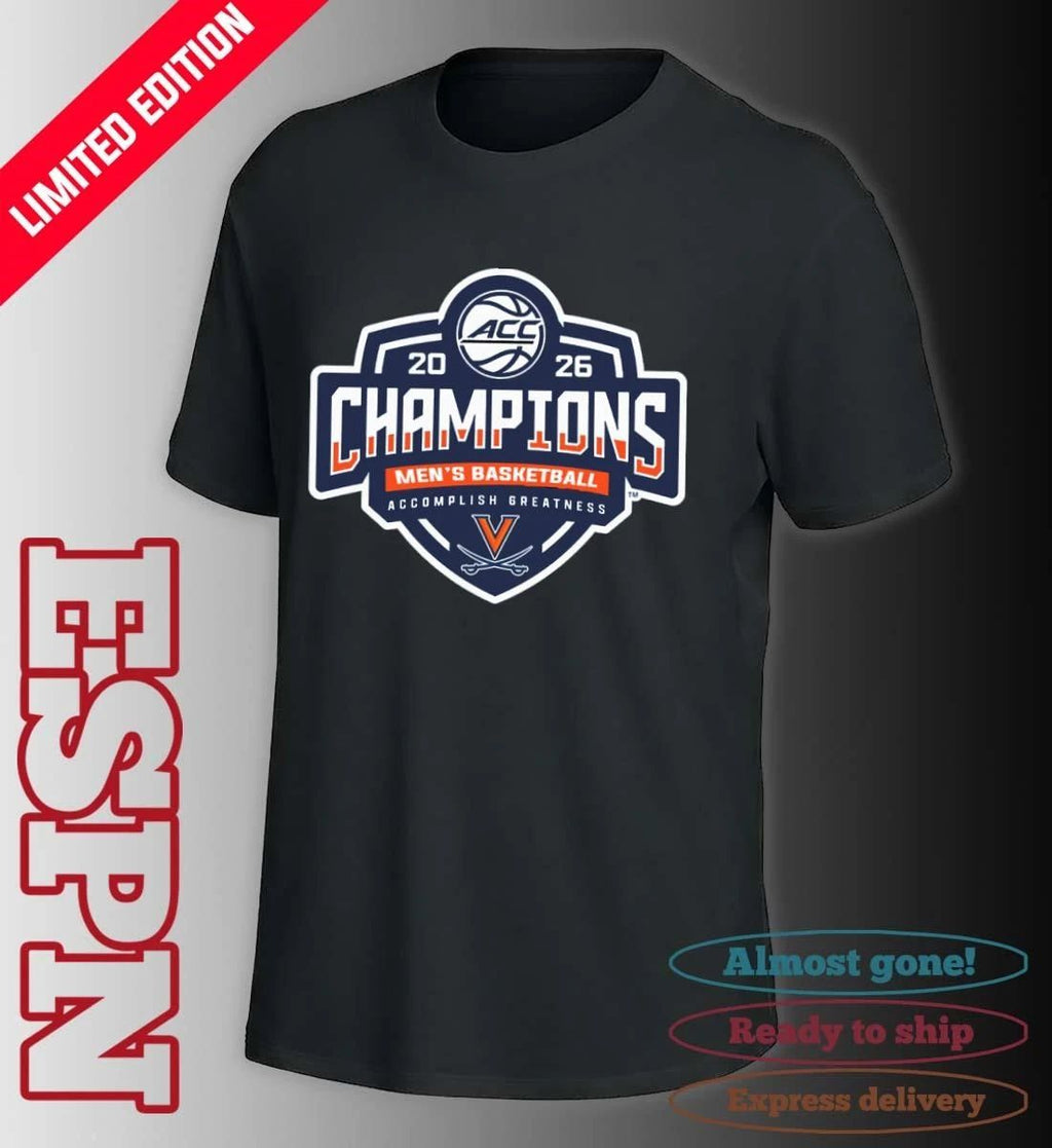 Virginia Cavaliers ACC Men’s Basketball Tournament Champions 2026 Official Logo T-Shirt