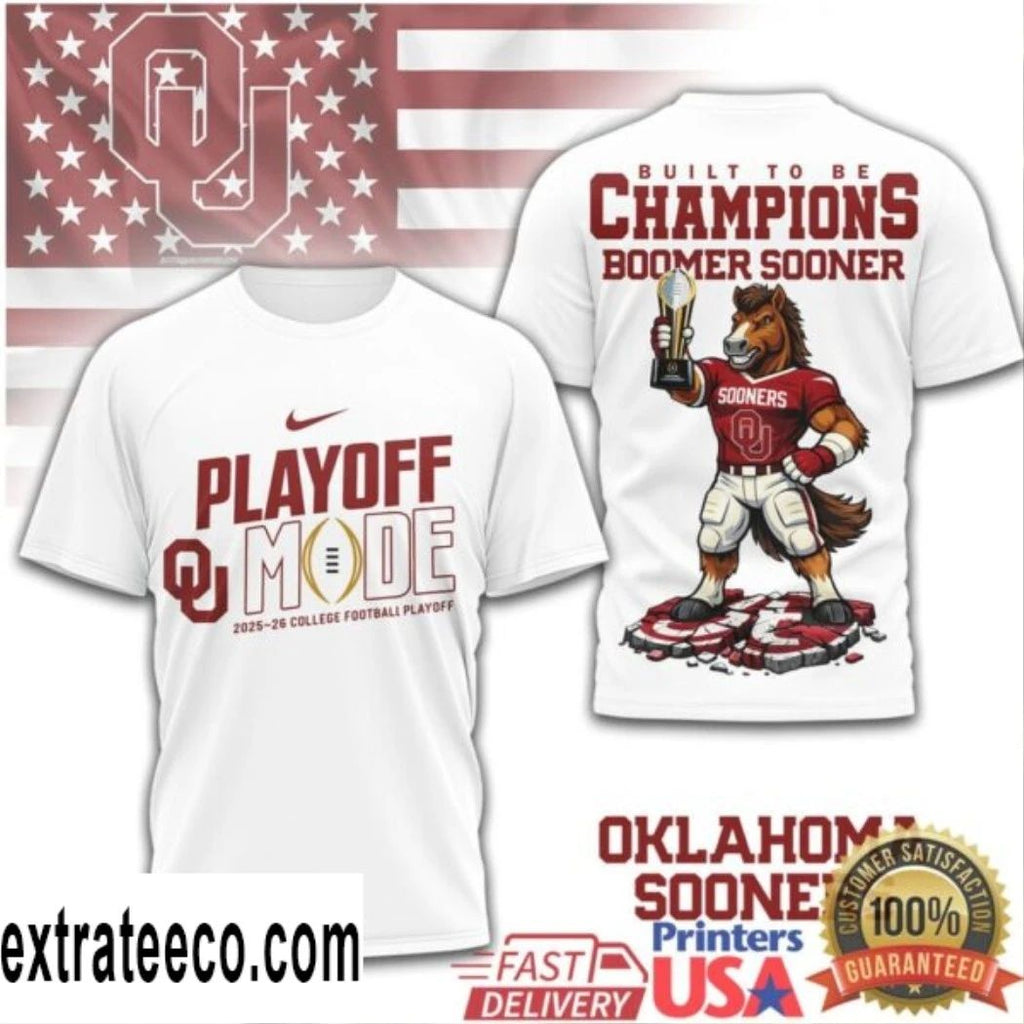 The Oklahoma Sooners are celebrating their participation in the 2025-26 College Football Playoff Shirt
