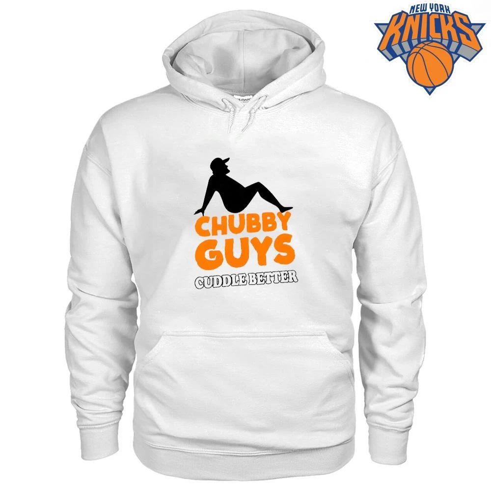 Chubby Guys Cuddle Better Funny Silhouette T Shirt