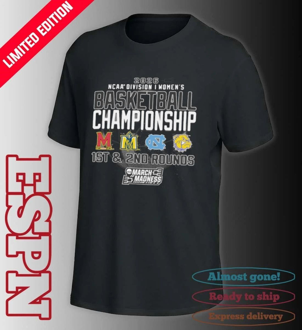 1st, 2nd Rounds 2026 NCAA DI Women’s Basketball Championship – Chapel Hill, NC Shirt
