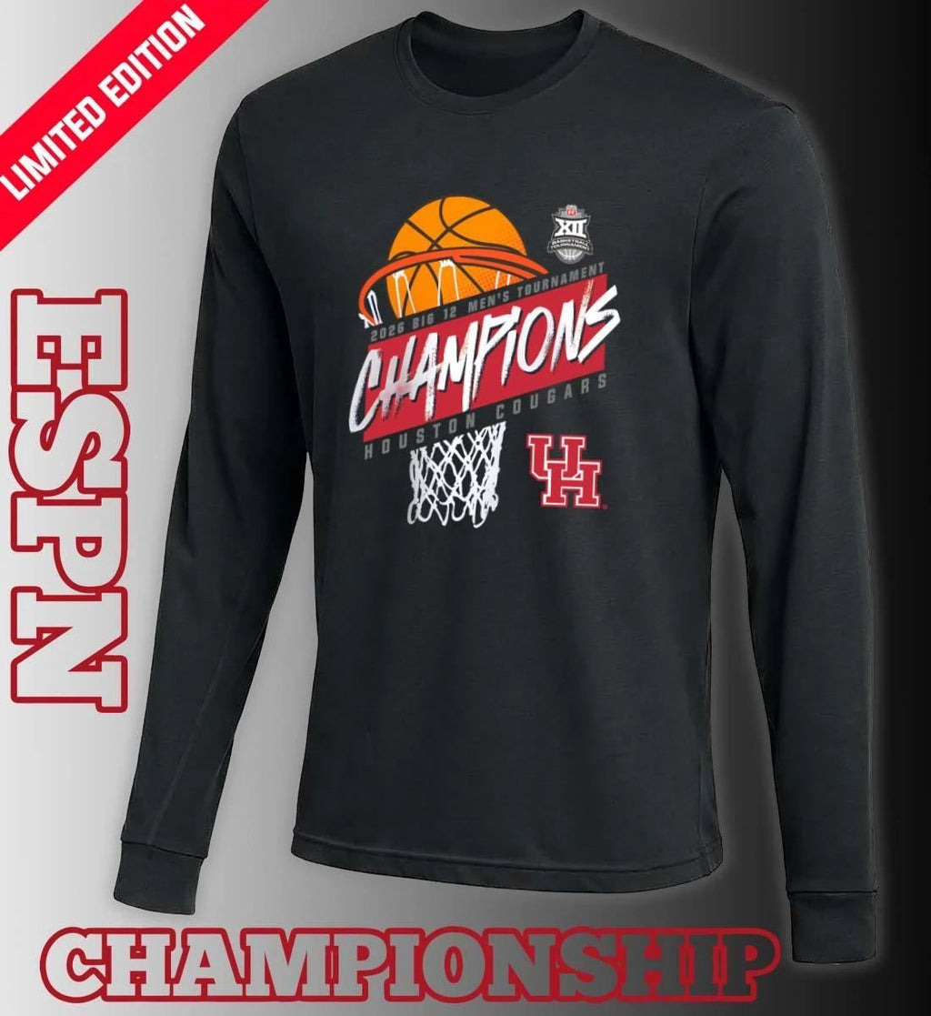 Houston Men’s Basketball Big 12 Conference Tournament Champions 2026 T-Shirt